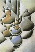 Still life oil lamp Juan Gris